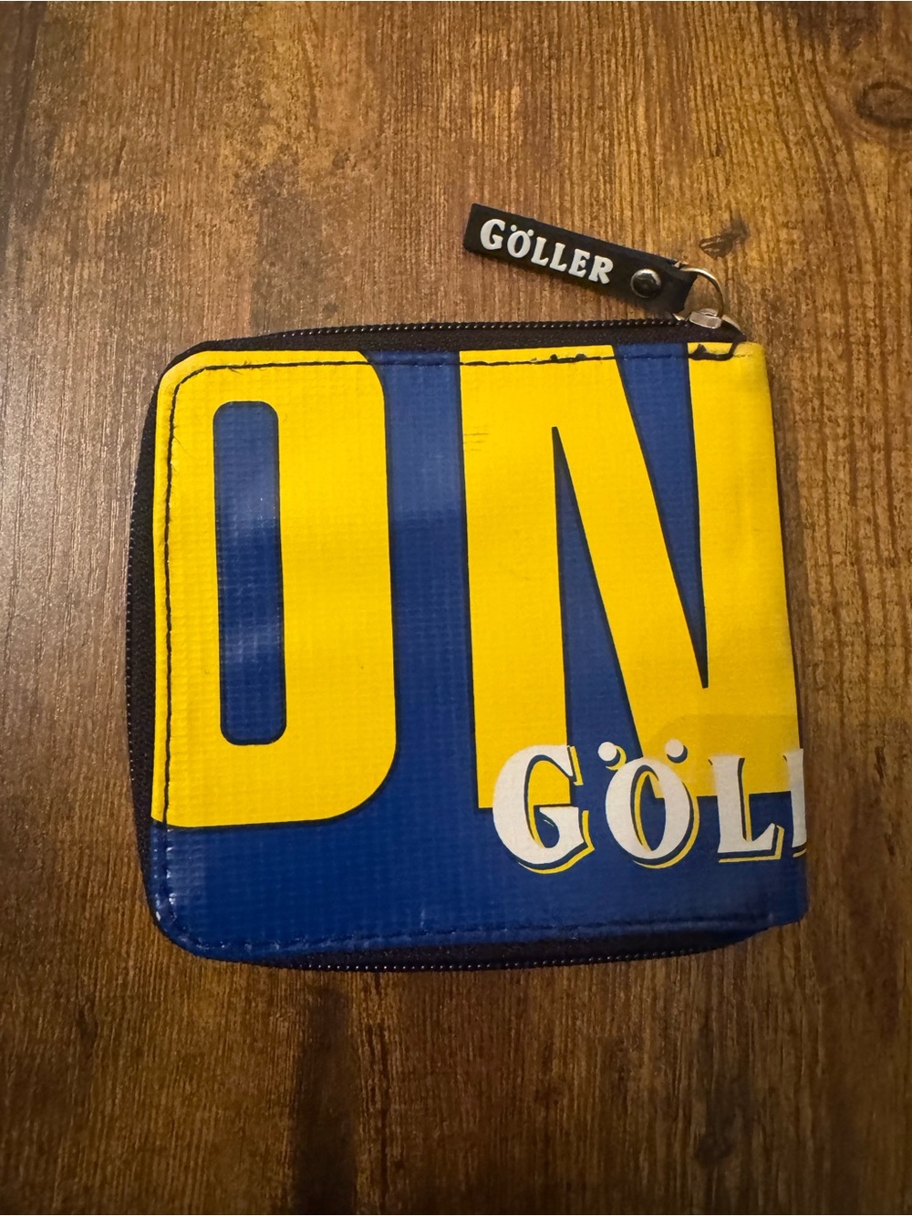Goller Brewery Banner Vinyl Zip Around Wallet Coin‎ Purse Germany Beer Promo